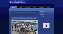 Desktop Screenshot of kanoistika-podebrady.cz