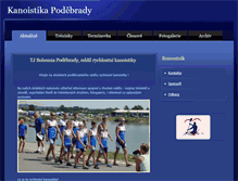 Tablet Screenshot of kanoistika-podebrady.cz